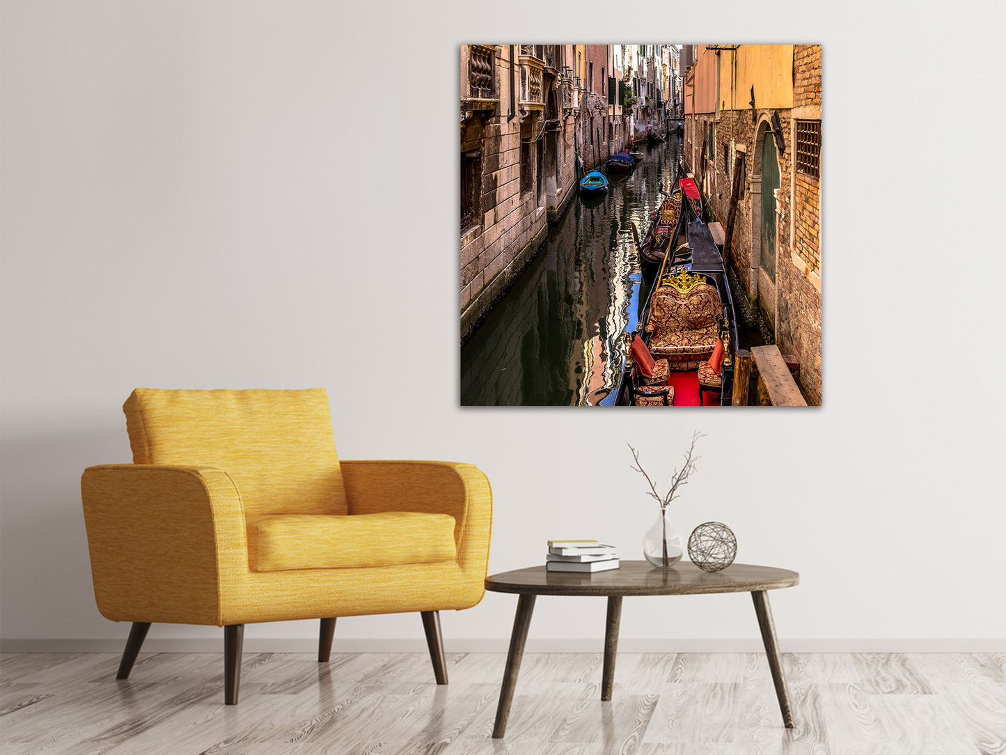 Leinwandbild Die Gondeln von Venedig