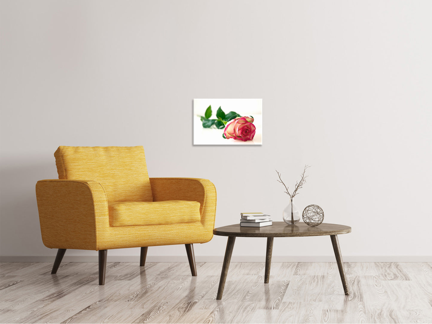 Leinwandbild Die stolze Rose