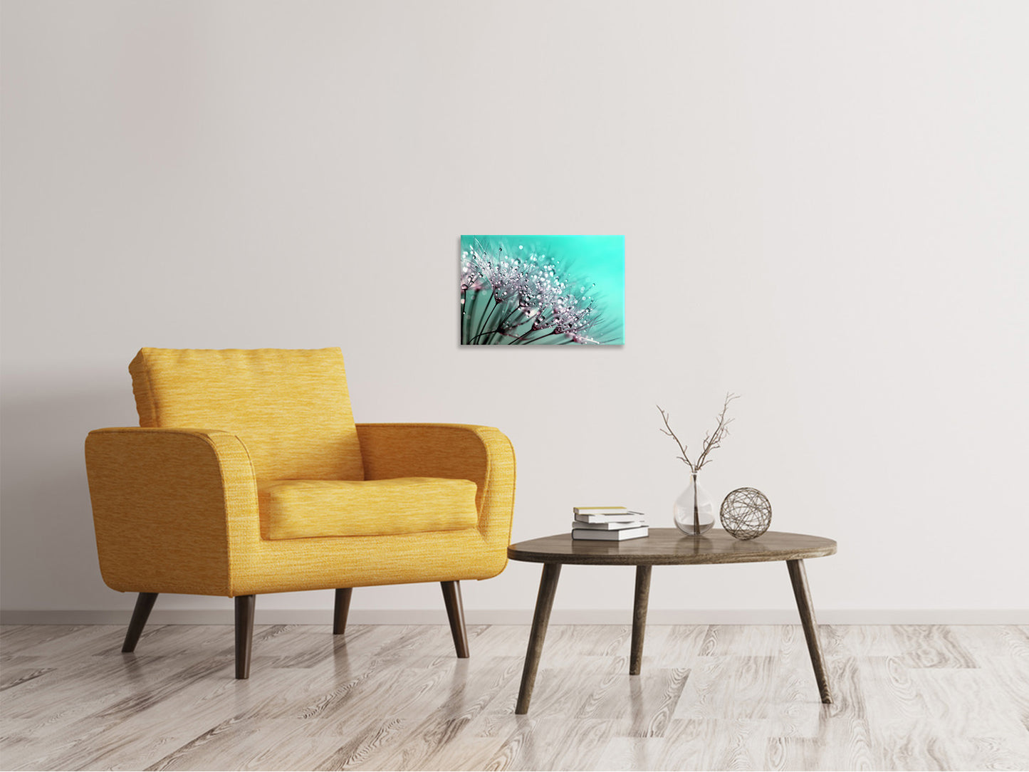 Leinwandbild Makro Löwenzahn