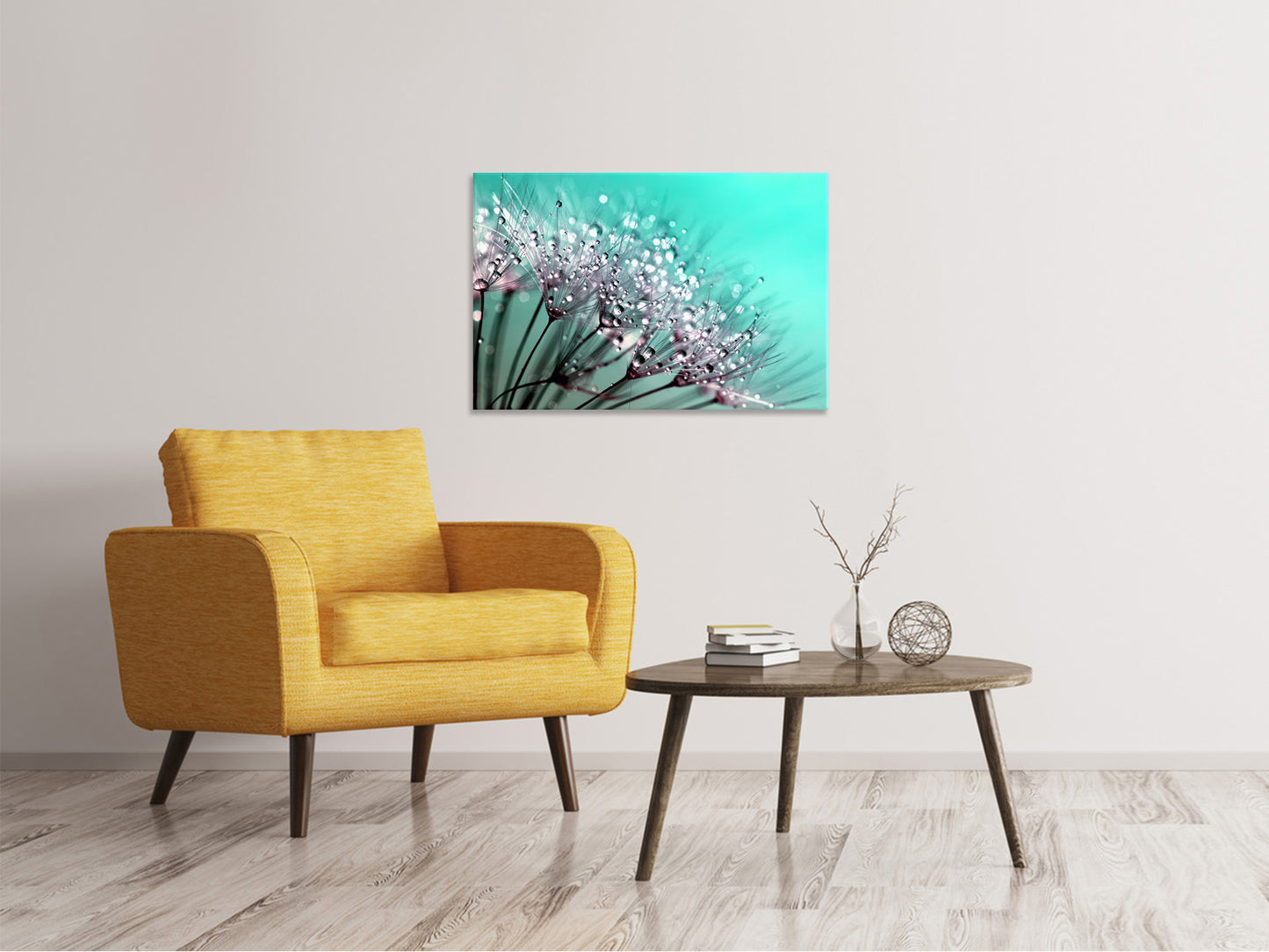 Leinwandbild Makro Löwenzahn