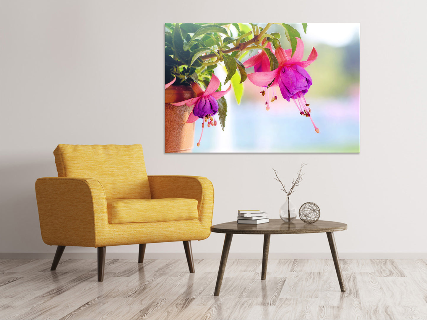 Leinwandbild Die Fuchsien