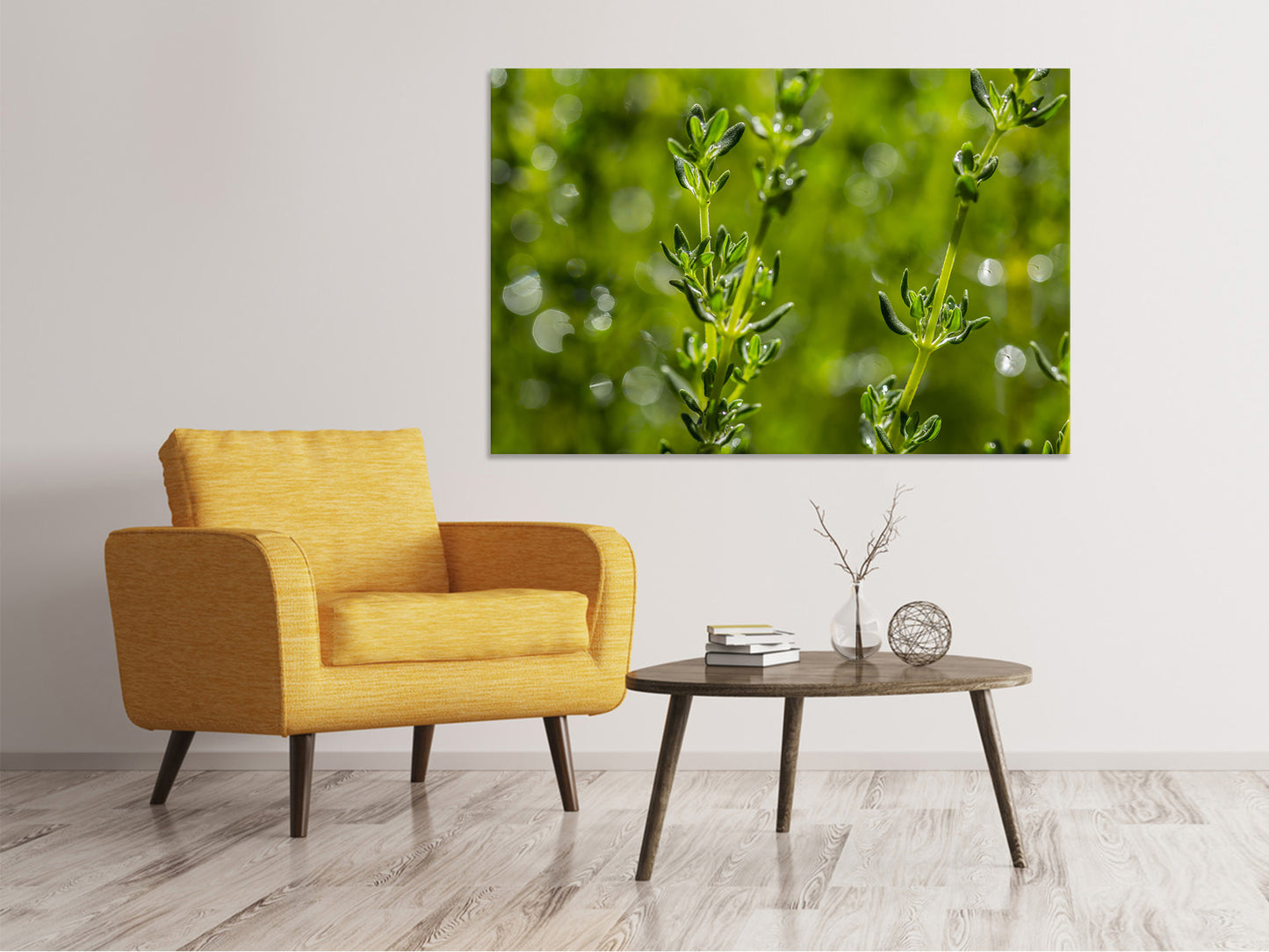 Leinwandbild Frischer Thymian