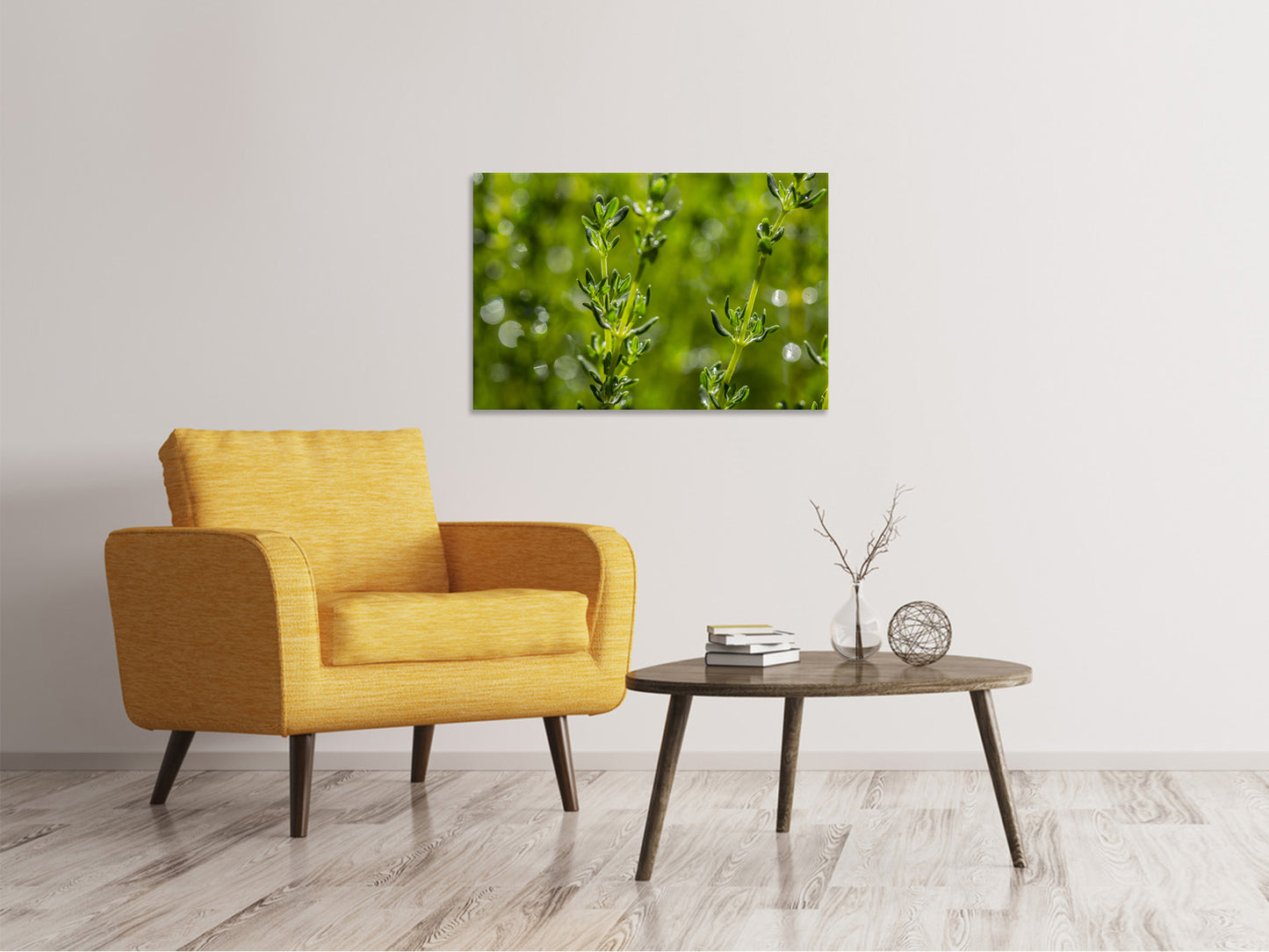 Leinwandbild Frischer Thymian