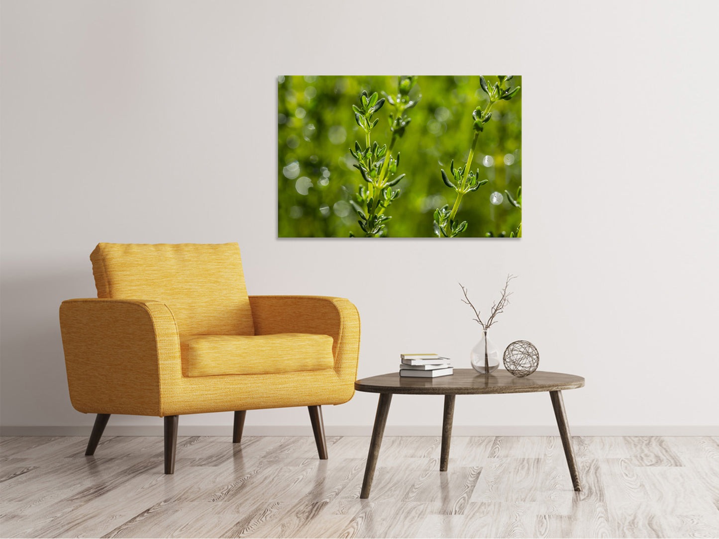 Leinwandbild Frischer Thymian