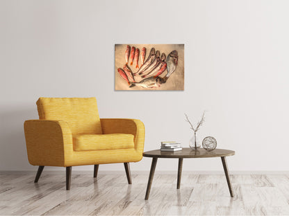 Leinwandbild Roher Fisch