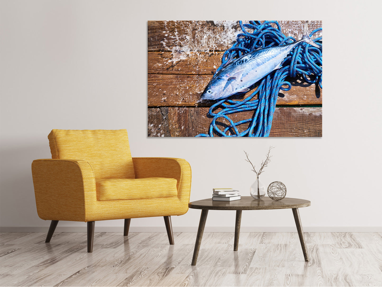 Leinwandbild Frisch gefangener Fisch