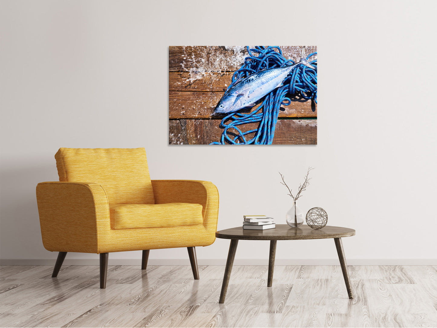 Leinwandbild Frisch gefangener Fisch
