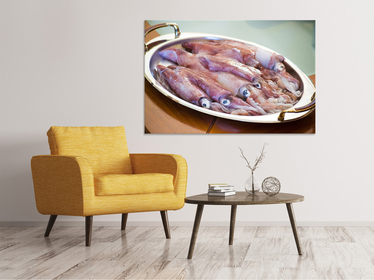 Leinwandbild Rohe Calamari