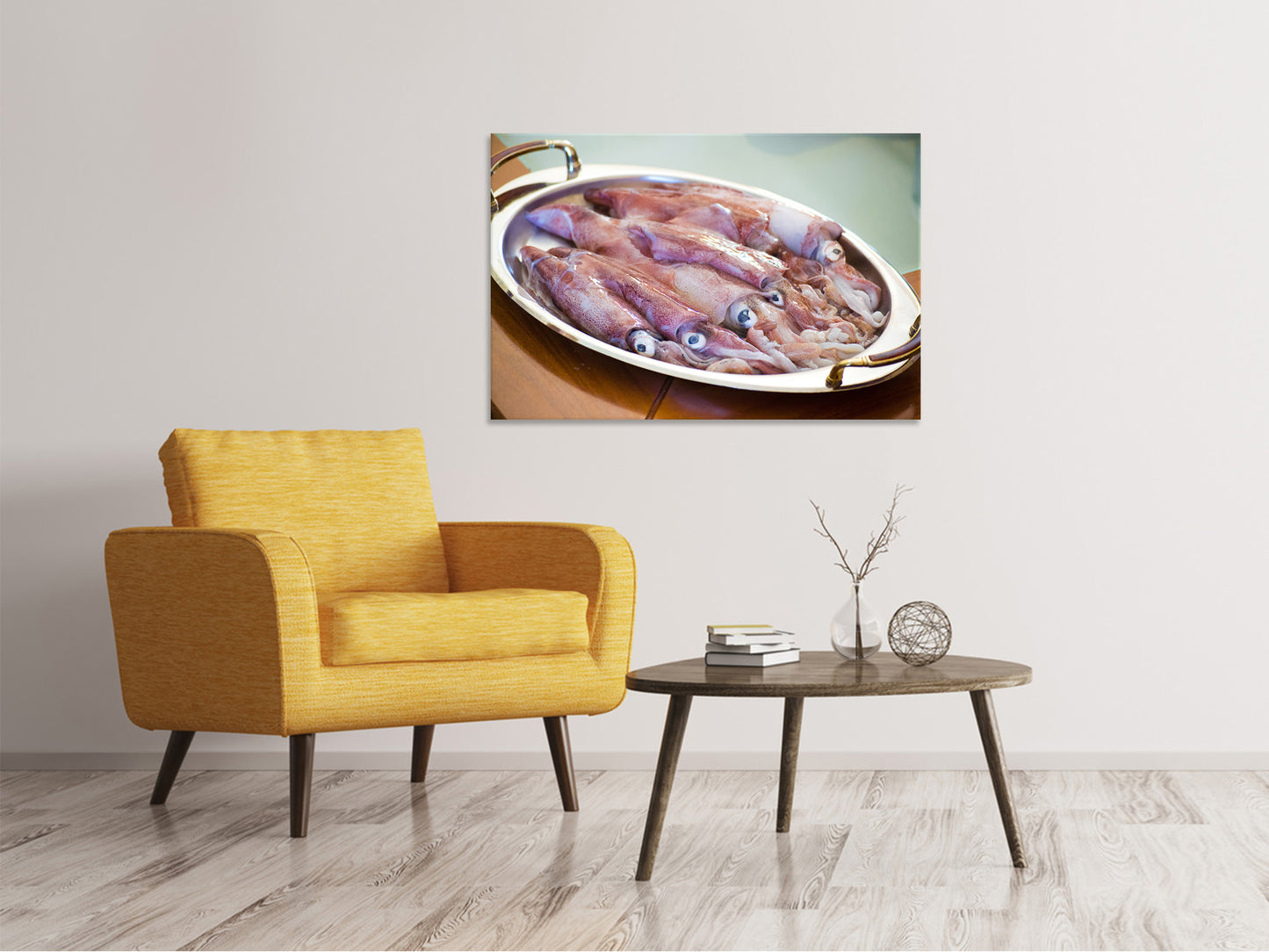 Leinwandbild Rohe Calamari