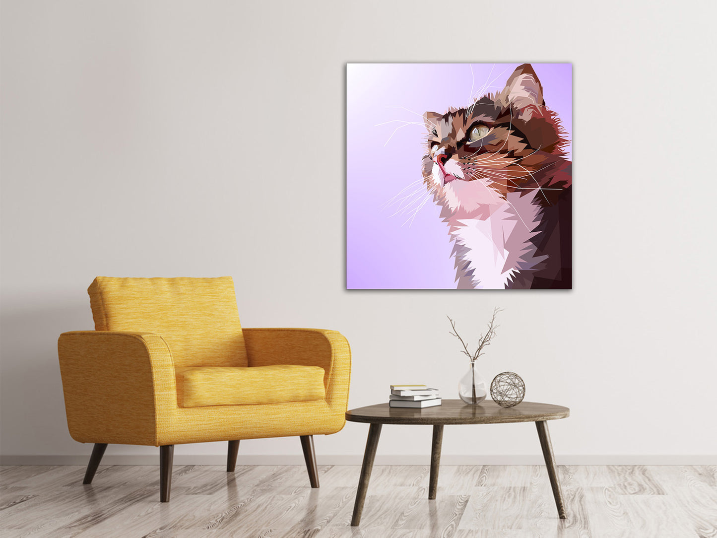 Leinwandbild Pop Art Katzen Portrait