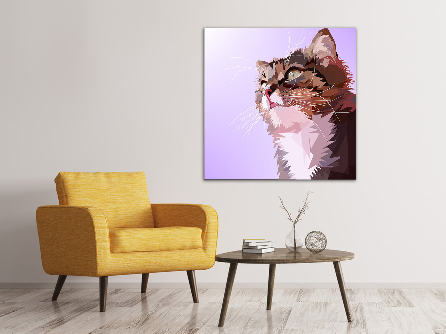 Leinwandbild Pop Art Katzen Portrait