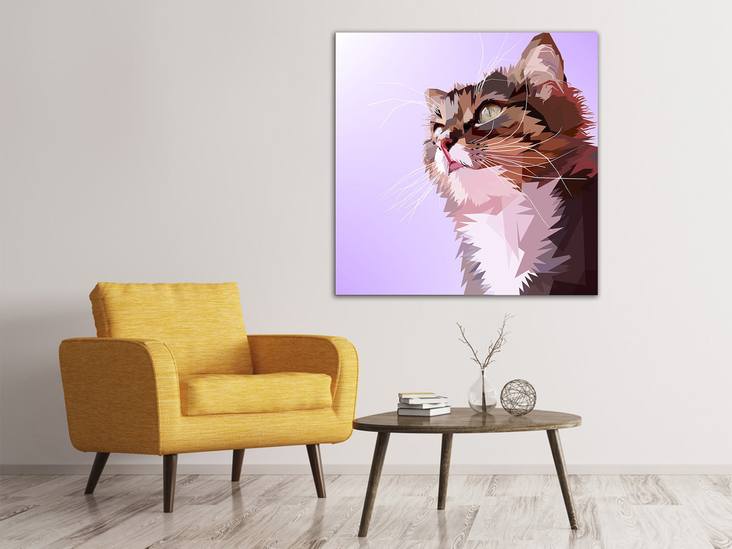 Leinwandbild Pop Art Katzen Portrait