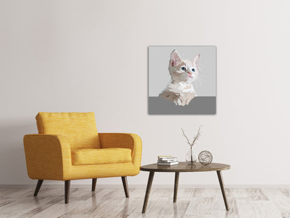 Leinwandbild Kunstwerk Katze