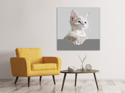 Leinwandbild Kunstwerk Katze