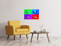 Leinwandbild Pop Art Bunte Schmetterling