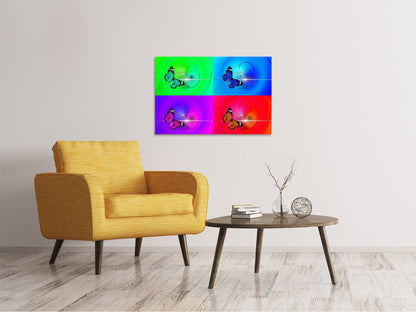 Leinwandbild Pop Art Bunte Schmetterling