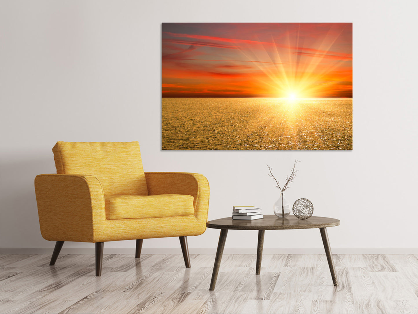 Leinwandbild Der Sonnenuntergang