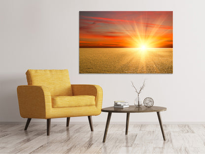 Leinwandbild Der Sonnenuntergang