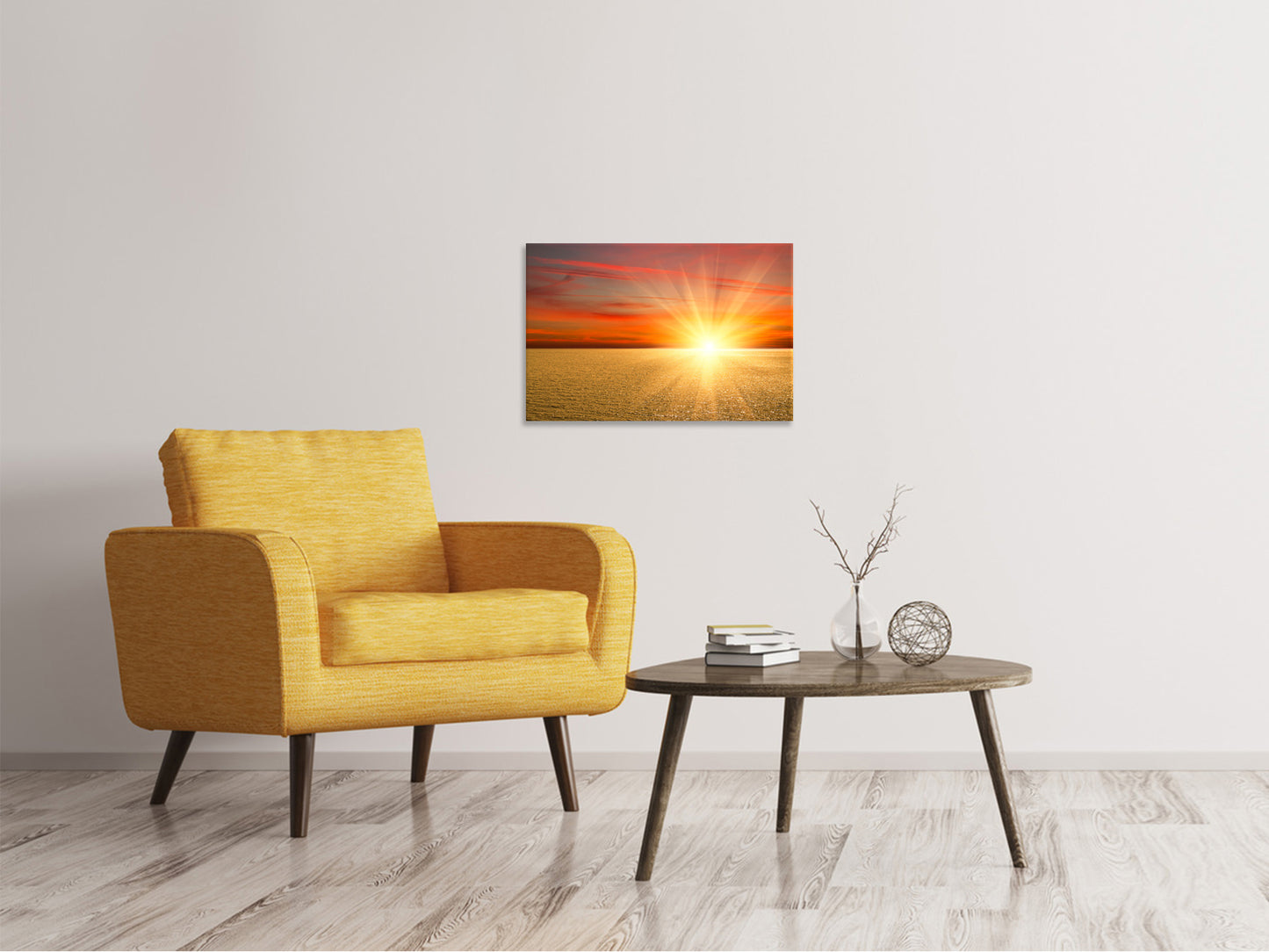 Leinwandbild Der Sonnenuntergang