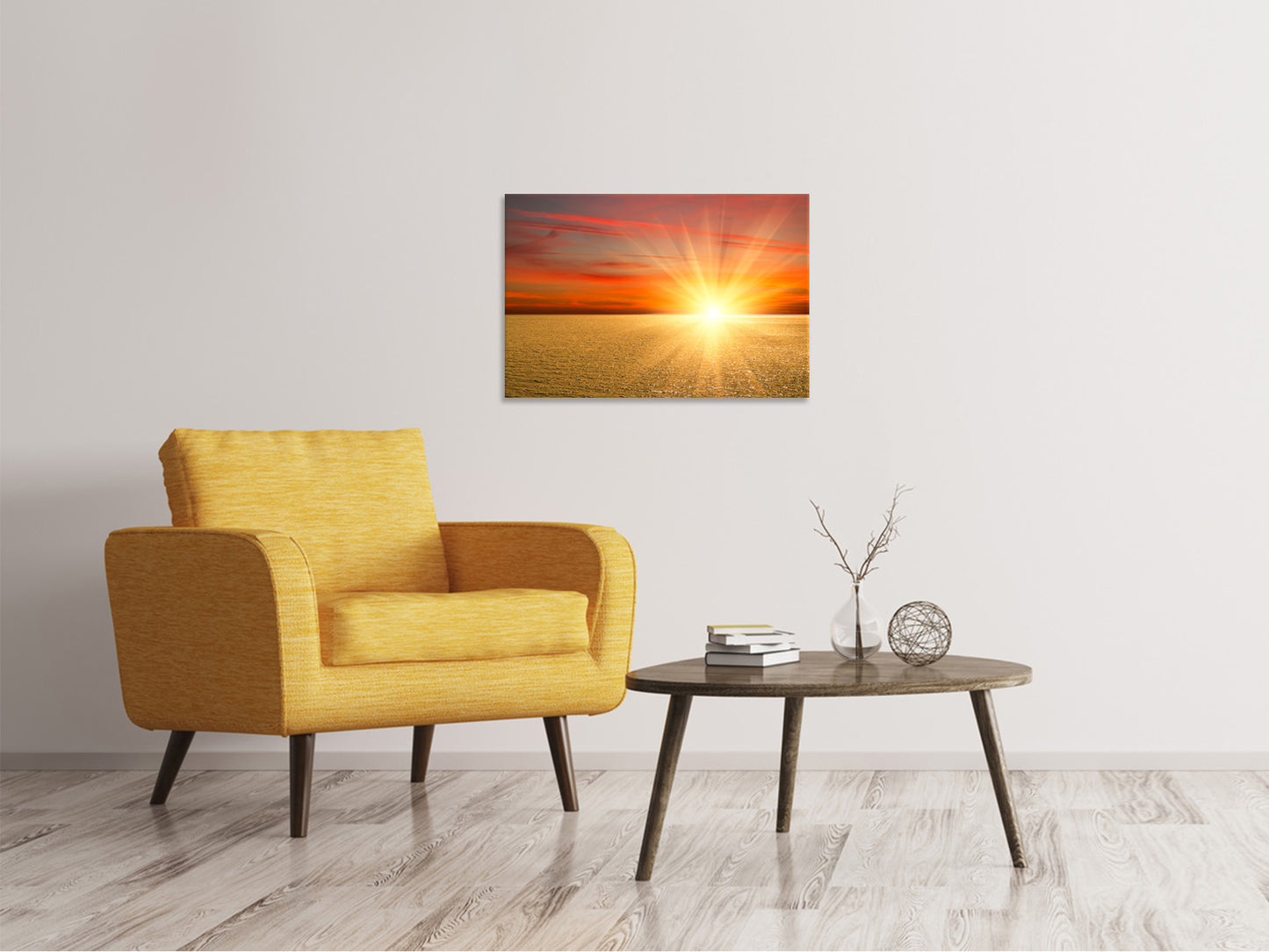 Leinwandbild Der Sonnenuntergang