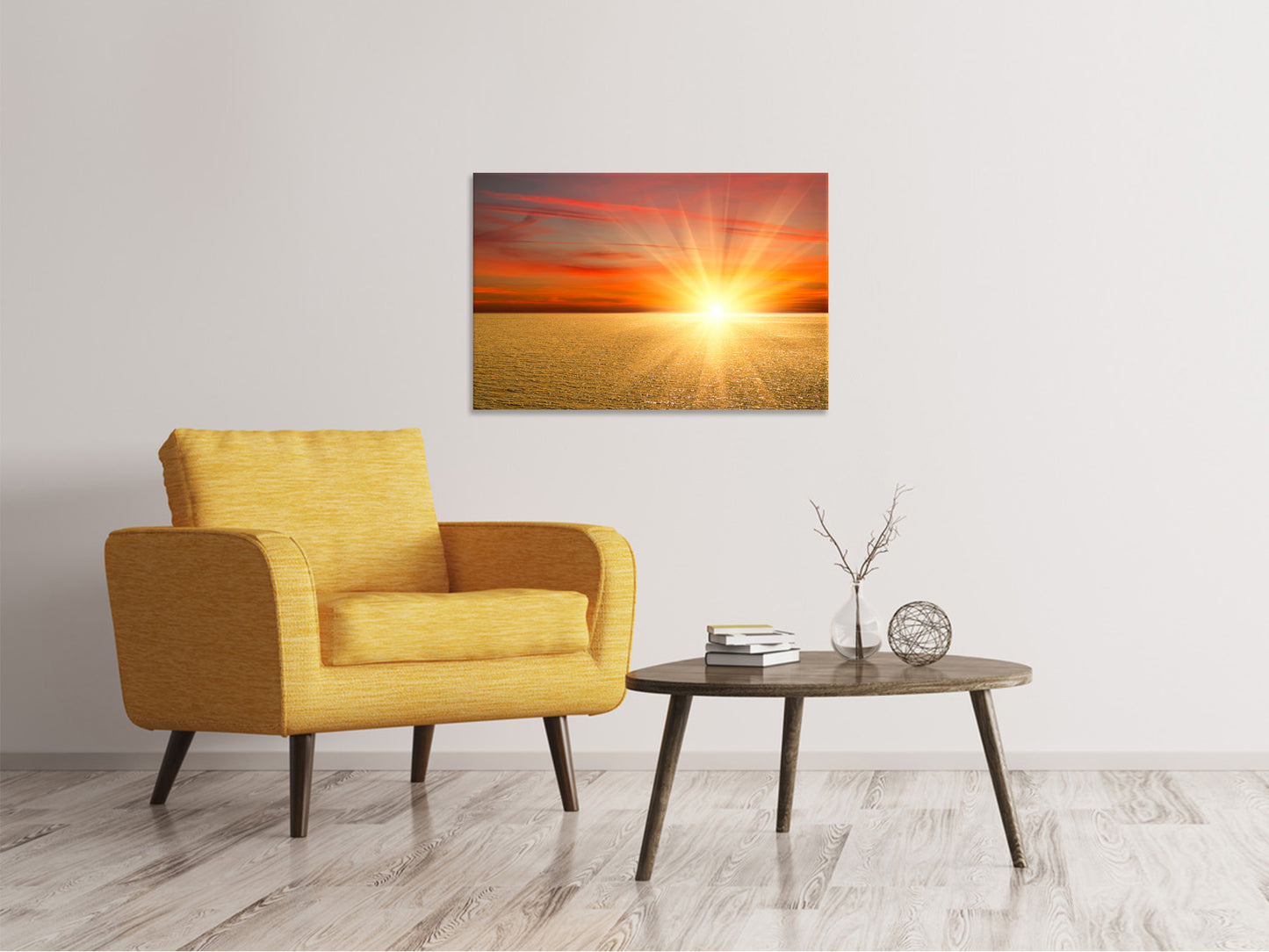 Leinwandbild Der Sonnenuntergang
