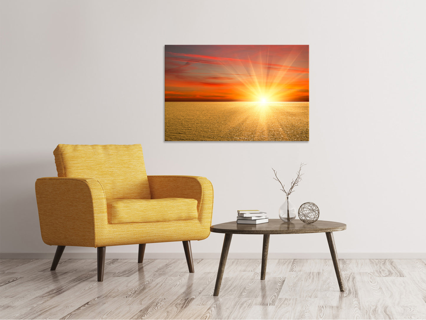 Leinwandbild Der Sonnenuntergang