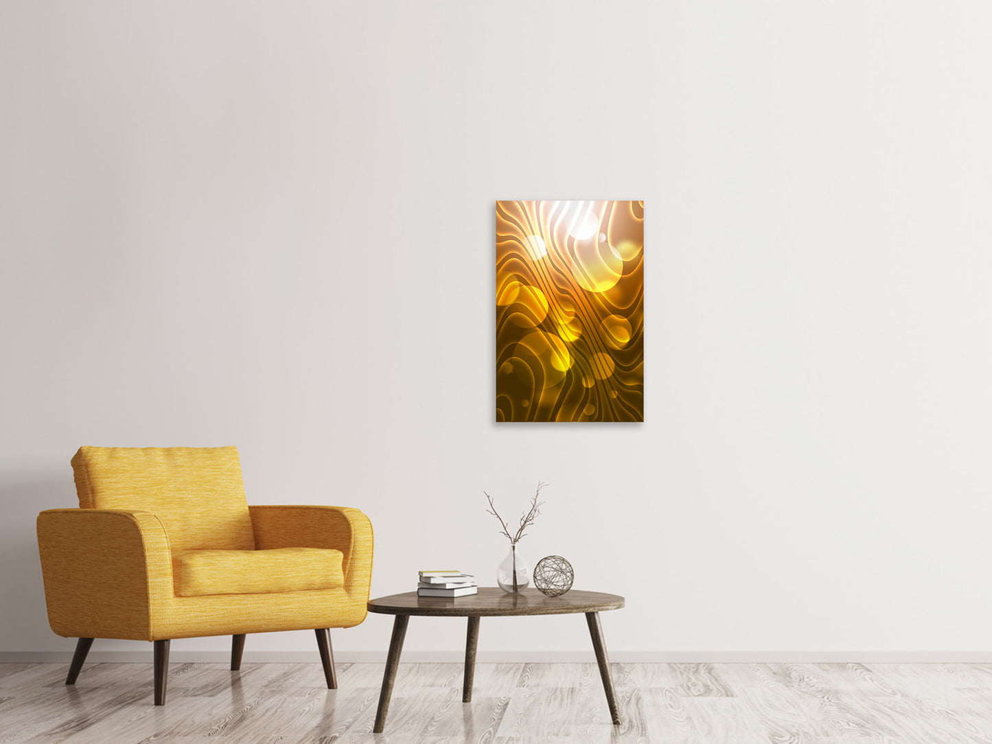 Leinwandbild Abstrakte Kugelwellen