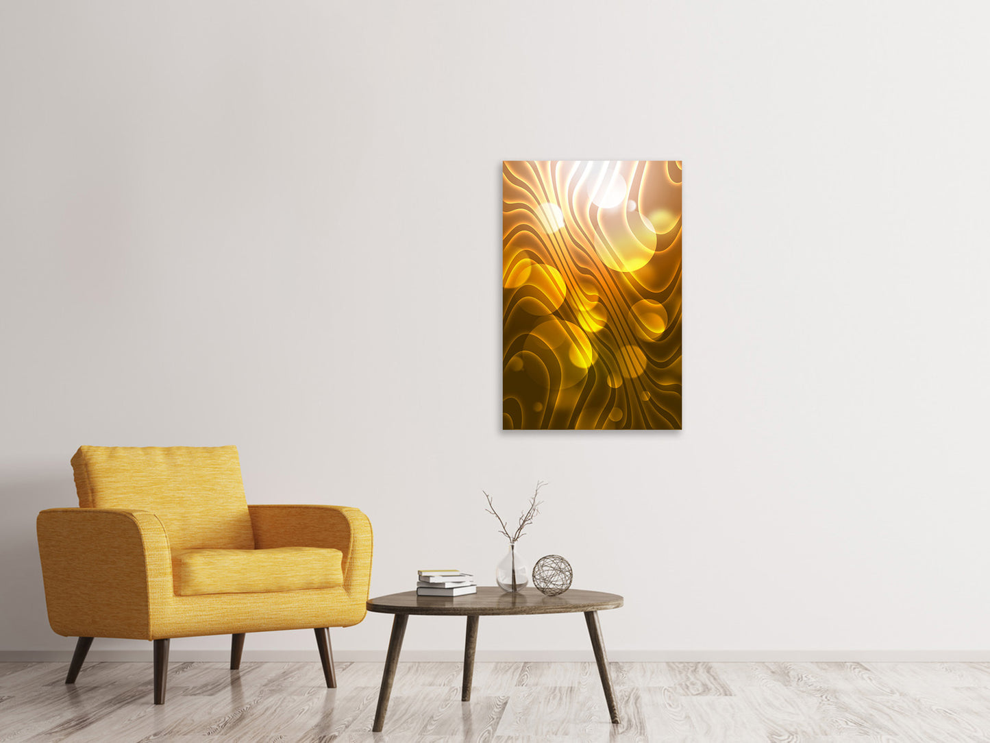 Leinwandbild Abstrakte Kugelwellen