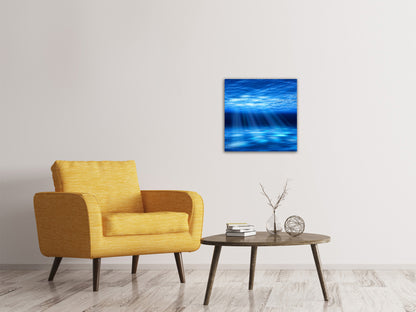 Leinwandbild Licht unter Wasser
