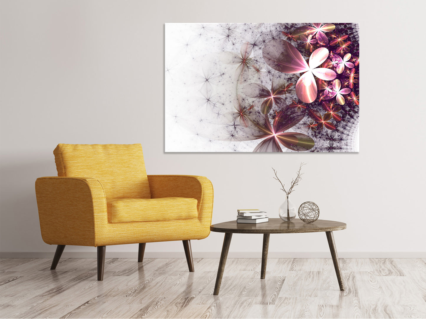 Leinwandbild Abstrakte Blumen