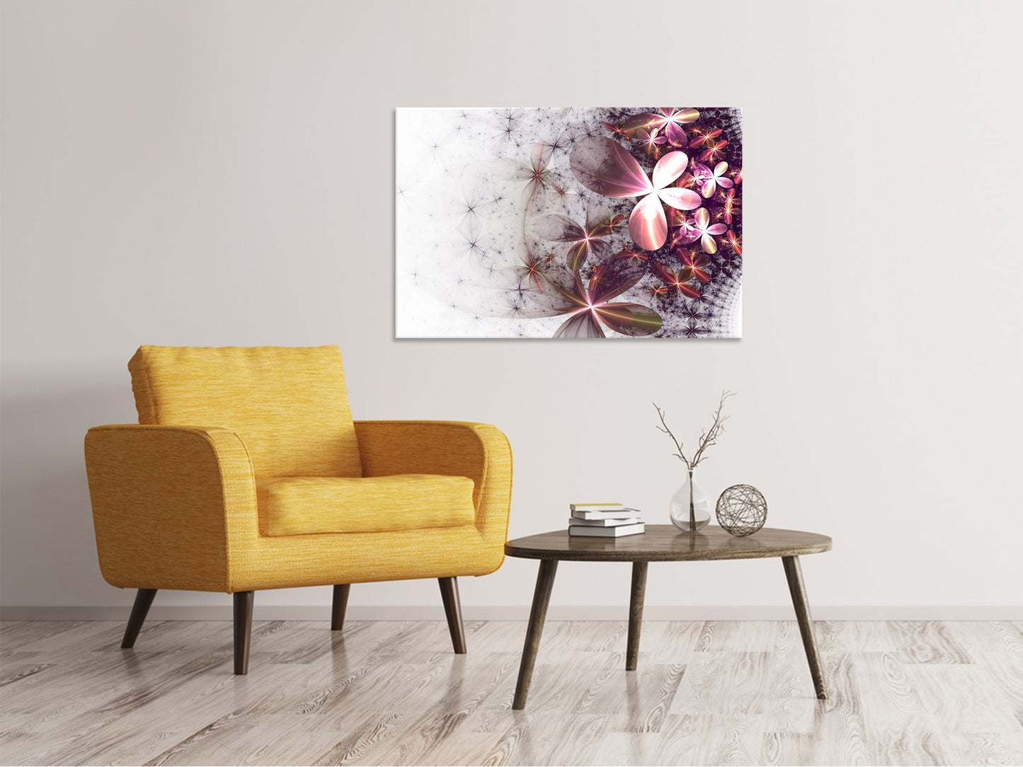 Leinwandbild Abstrakte Blumen