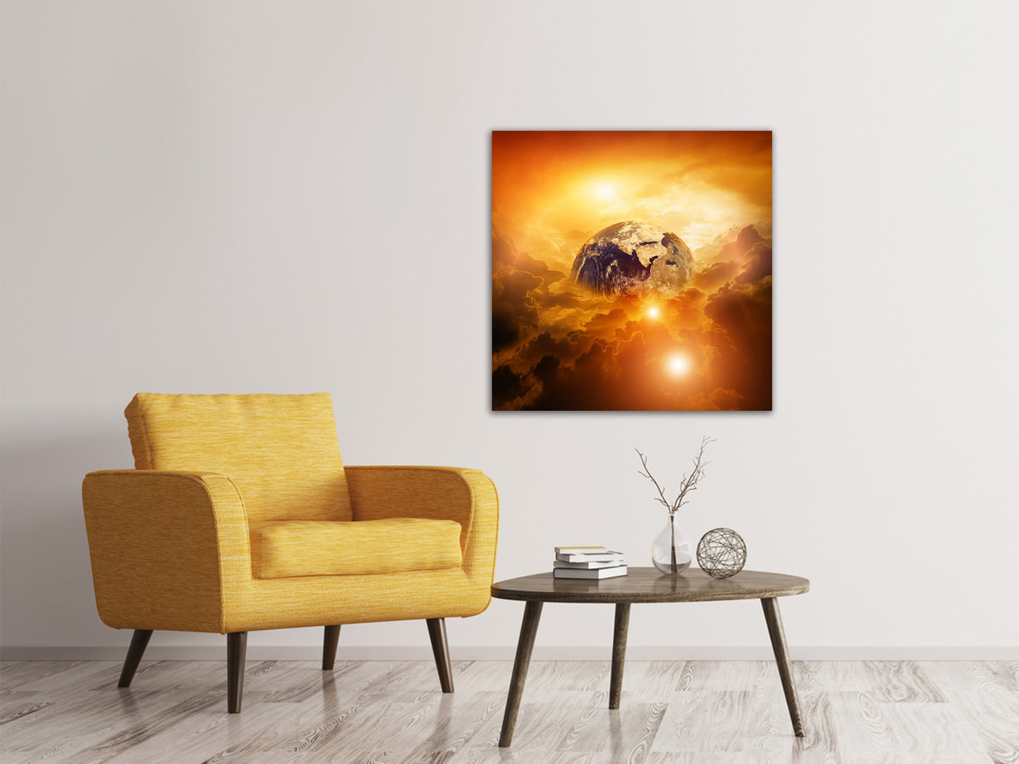 Leinwandbild Mystischer Planet Erde