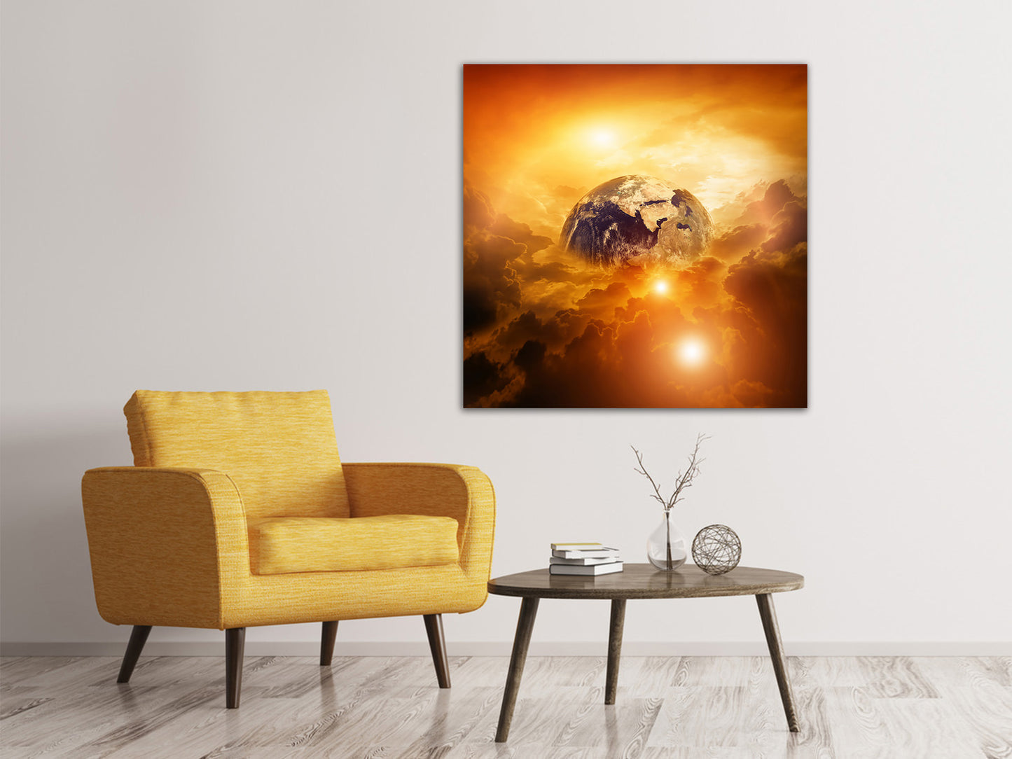 Leinwandbild Mystischer Planet Erde