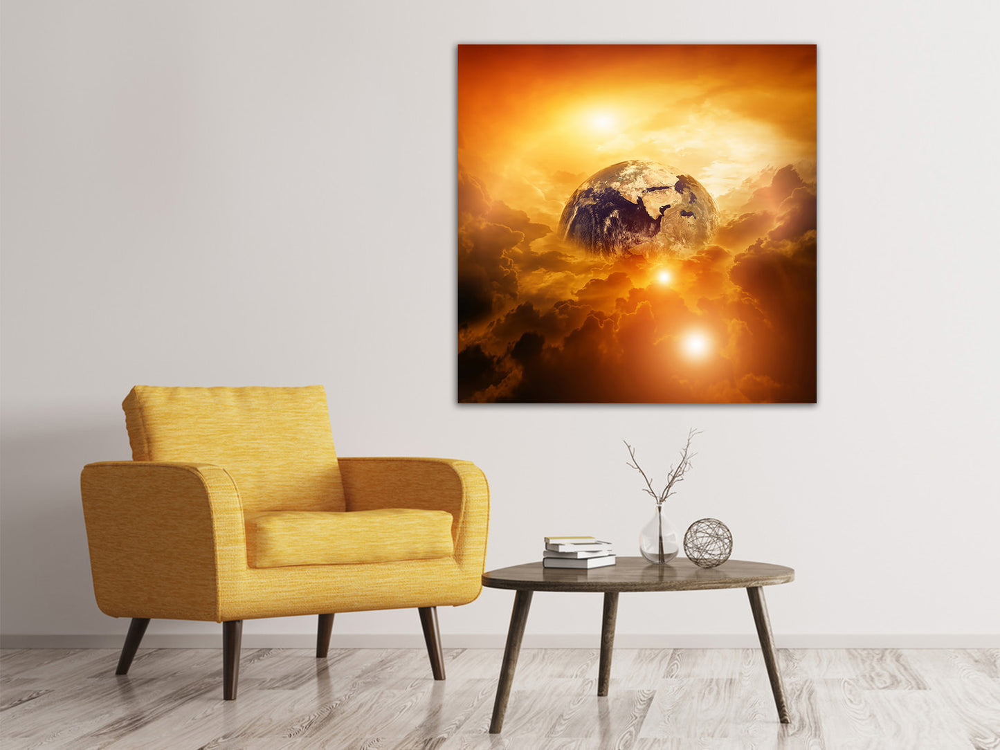 Leinwandbild Mystischer Planet Erde