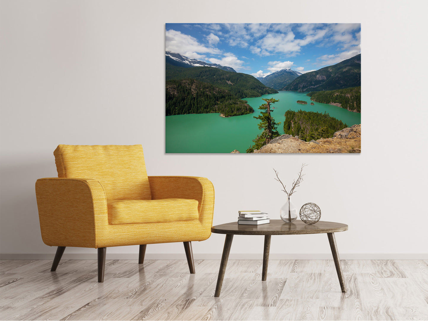 Leinwandbild Diablo Bergsee