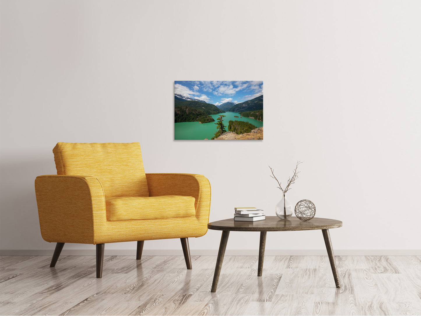 Leinwandbild Diablo Bergsee