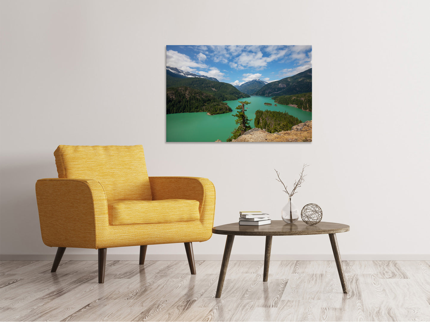 Leinwandbild Diablo Bergsee