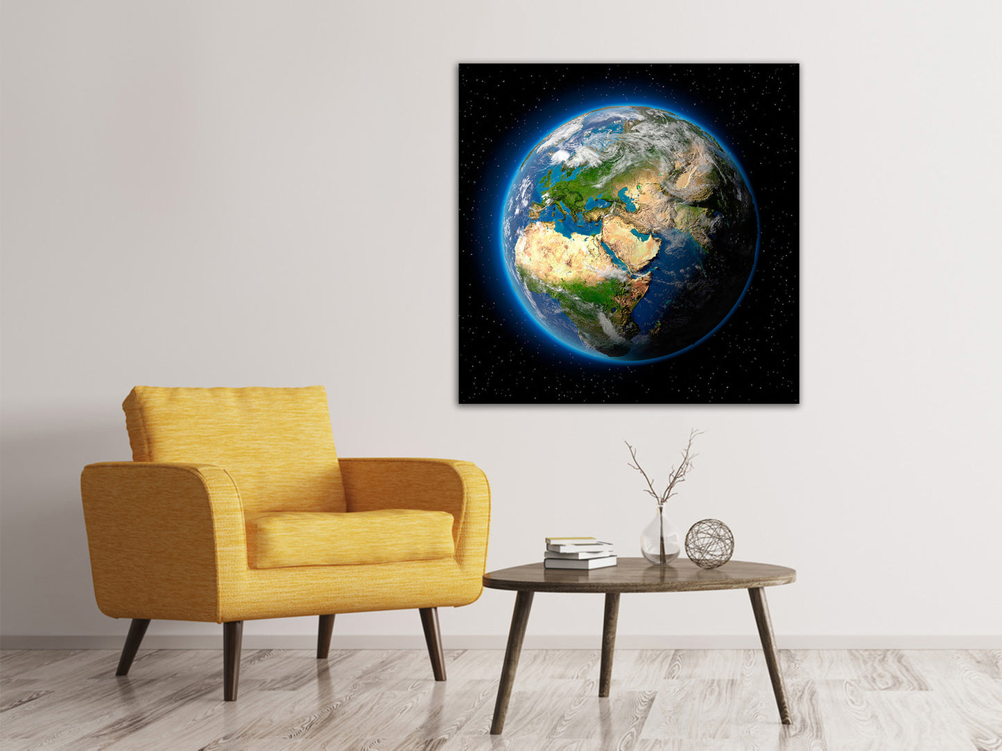 Leinwandbild Die Erde als Planet