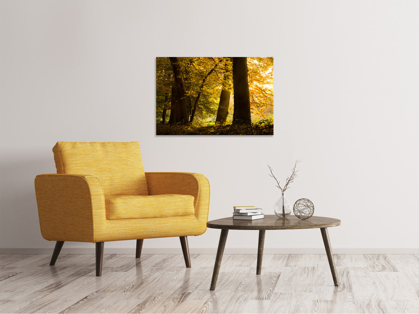 Leinwandbild Herbstlaub