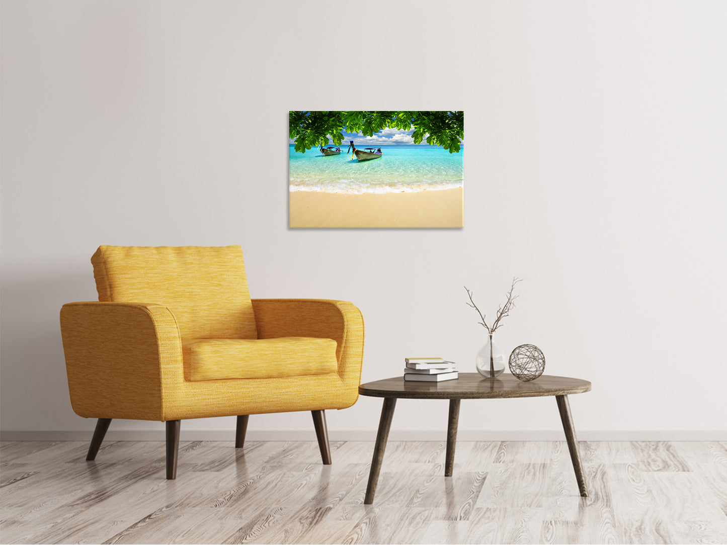 Leinwandbild Ein Blick auf das Meer