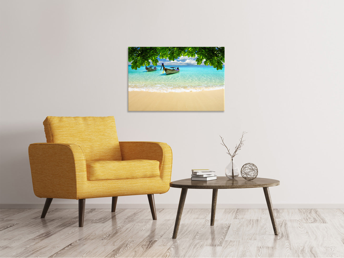 Leinwandbild Ein Blick auf das Meer