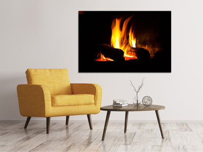 Leinwandbild Der Kamin