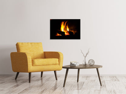 Leinwandbild Der Kamin