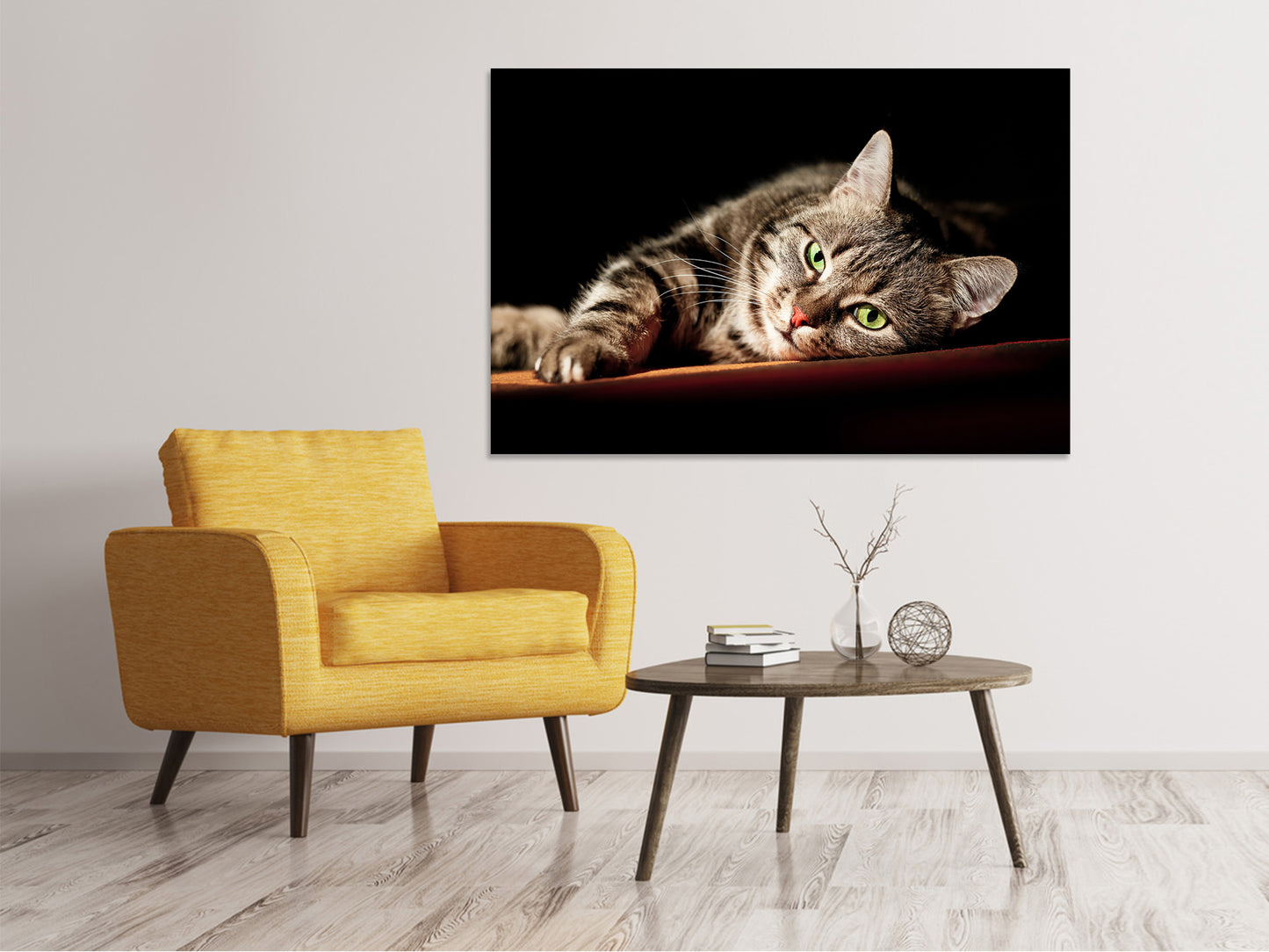 Leinwandbild Entspannte Katze