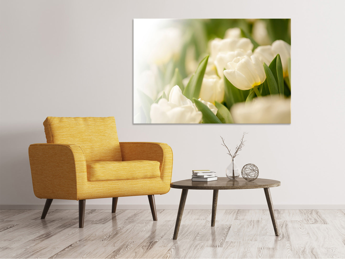 Leinwandbild Tulpenperspektive