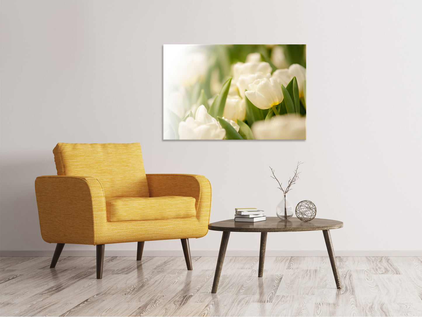 Leinwandbild Tulpenperspektive