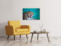 Leinwandbild Achtung Leopard