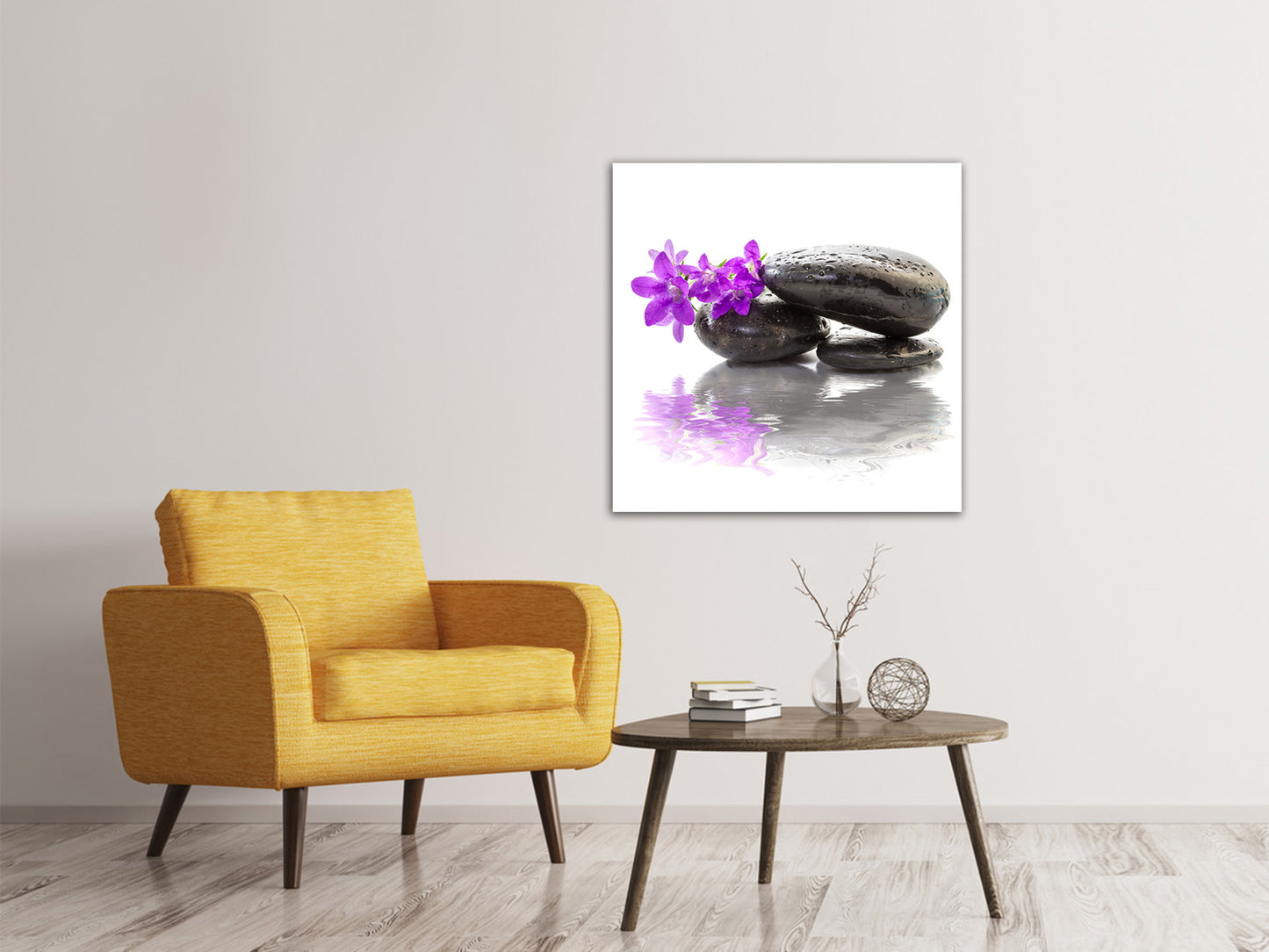 Leinwandbild Feng Shui Steine