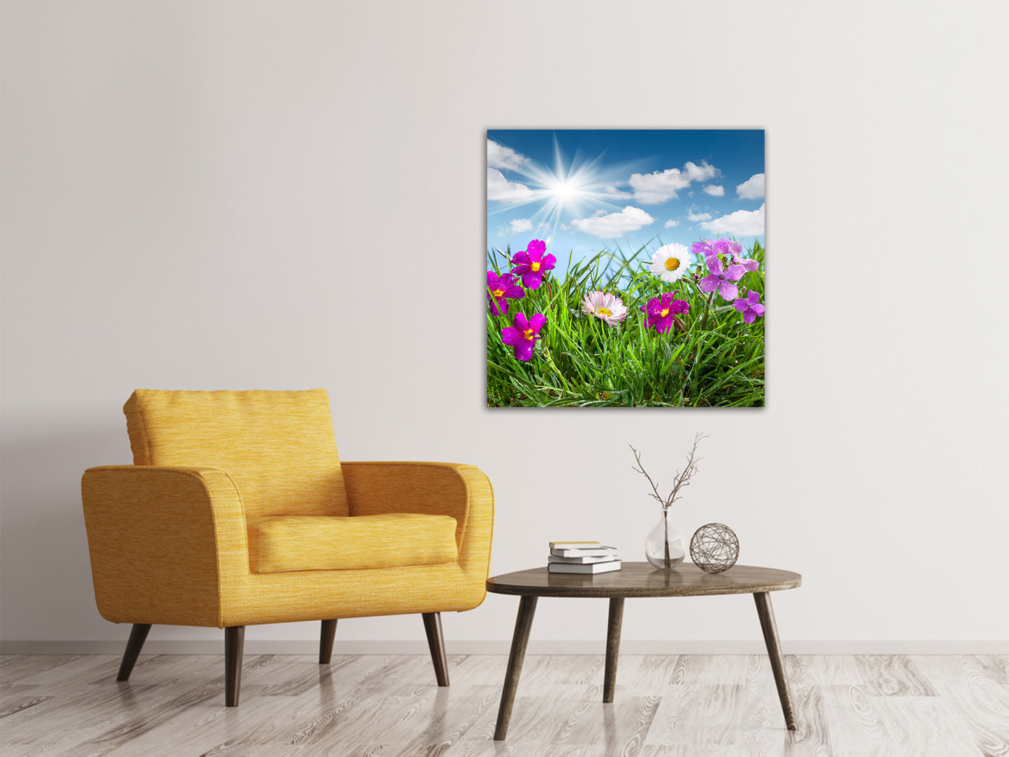 Leinwandbild Blumenwiese