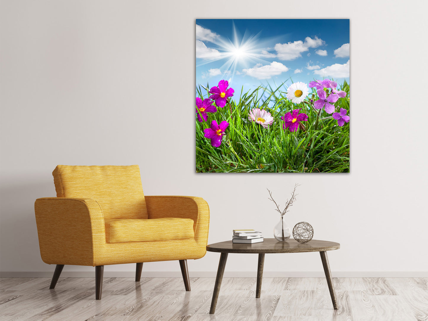 Leinwandbild Blumenwiese